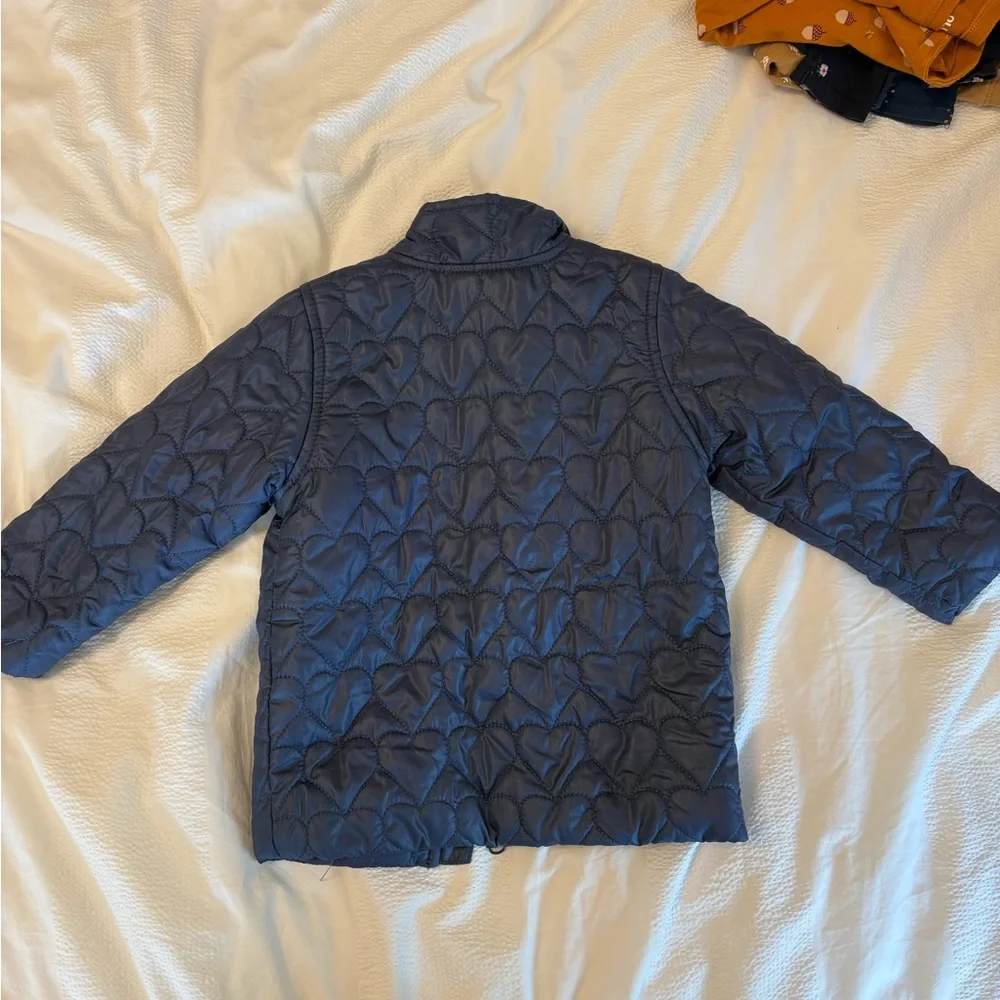 Old Navy Quilted Heart Puffer Jacket - Navy